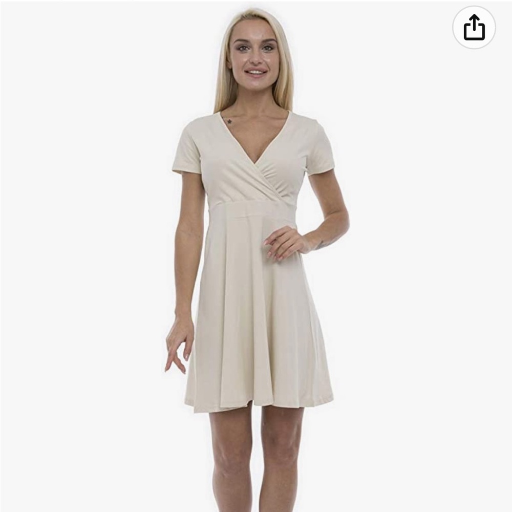 Simple beige dress
